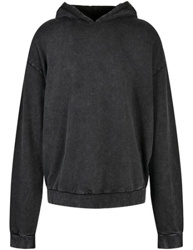 BUI-BY191-Acid Washed Oversize Hoody